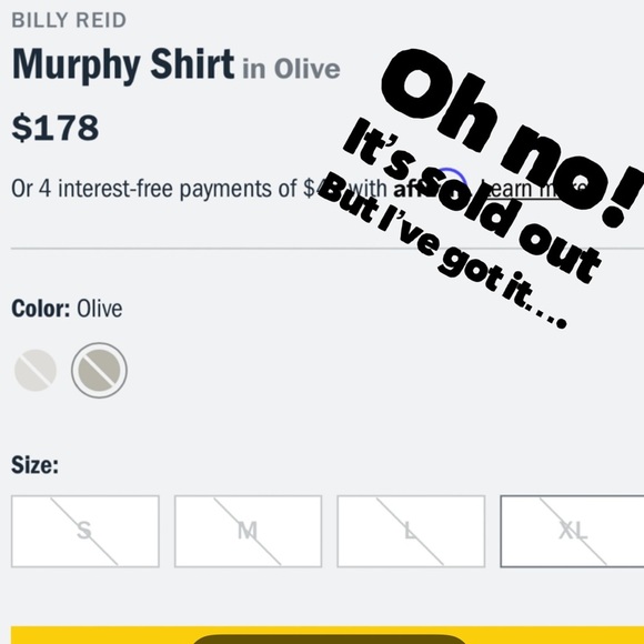 14. Billy Reid Murphy Mens Dress Shirt in Olive - Picture 17 of 17